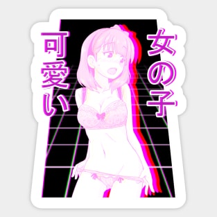 Aesthetic Japanese Girl 28 Sticker